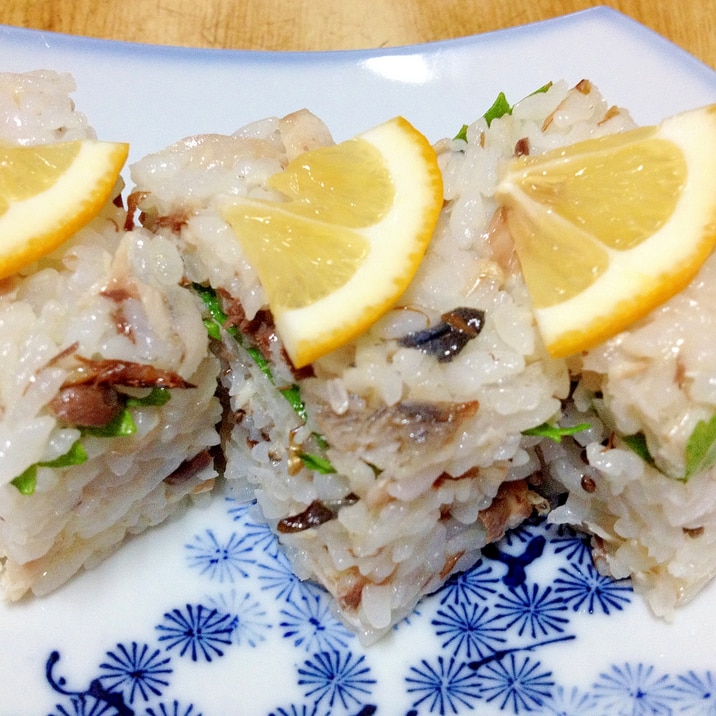 焼き鯖の押し寿司